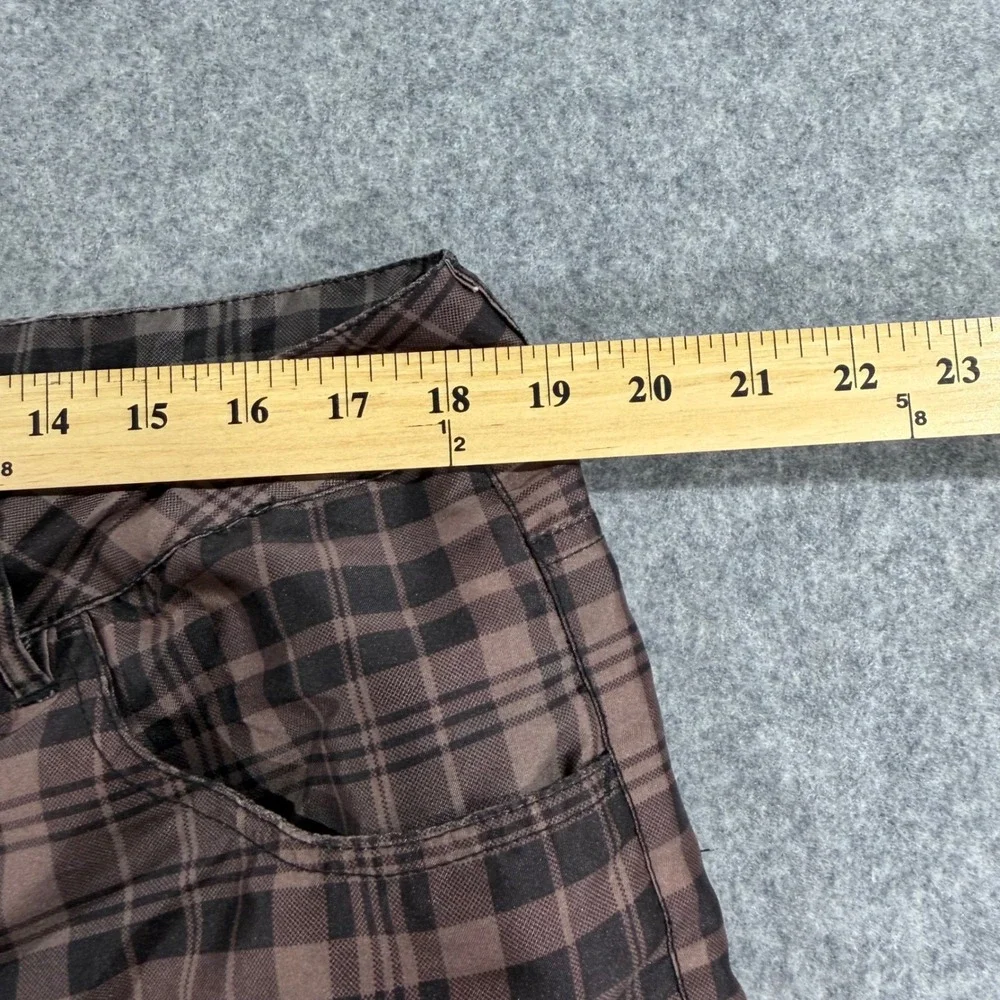 Ezekiel Aersa Hybrid Board Shorts Brown Plaid 36 Mens Quick Dry Casual